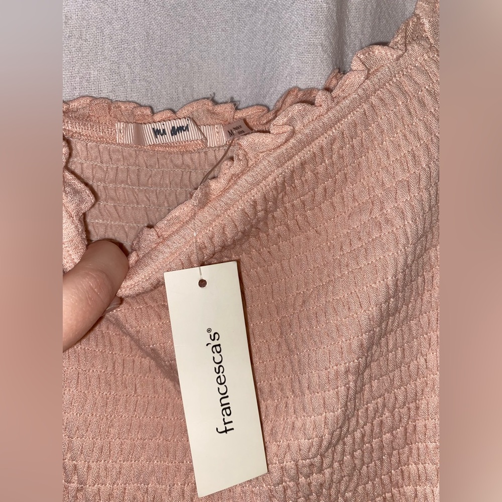 Francesca’s - Lana Smock Top Romper - Picture 9 of 10